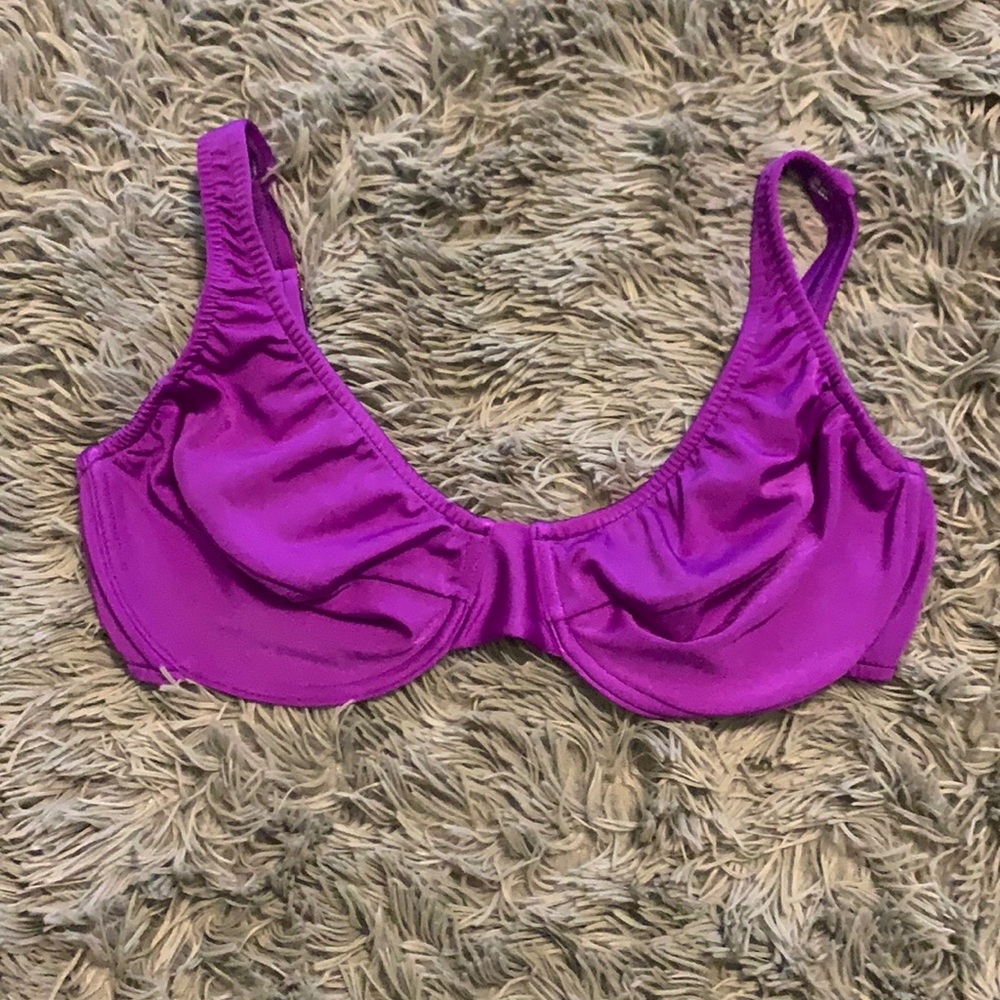 Purple bikini top
